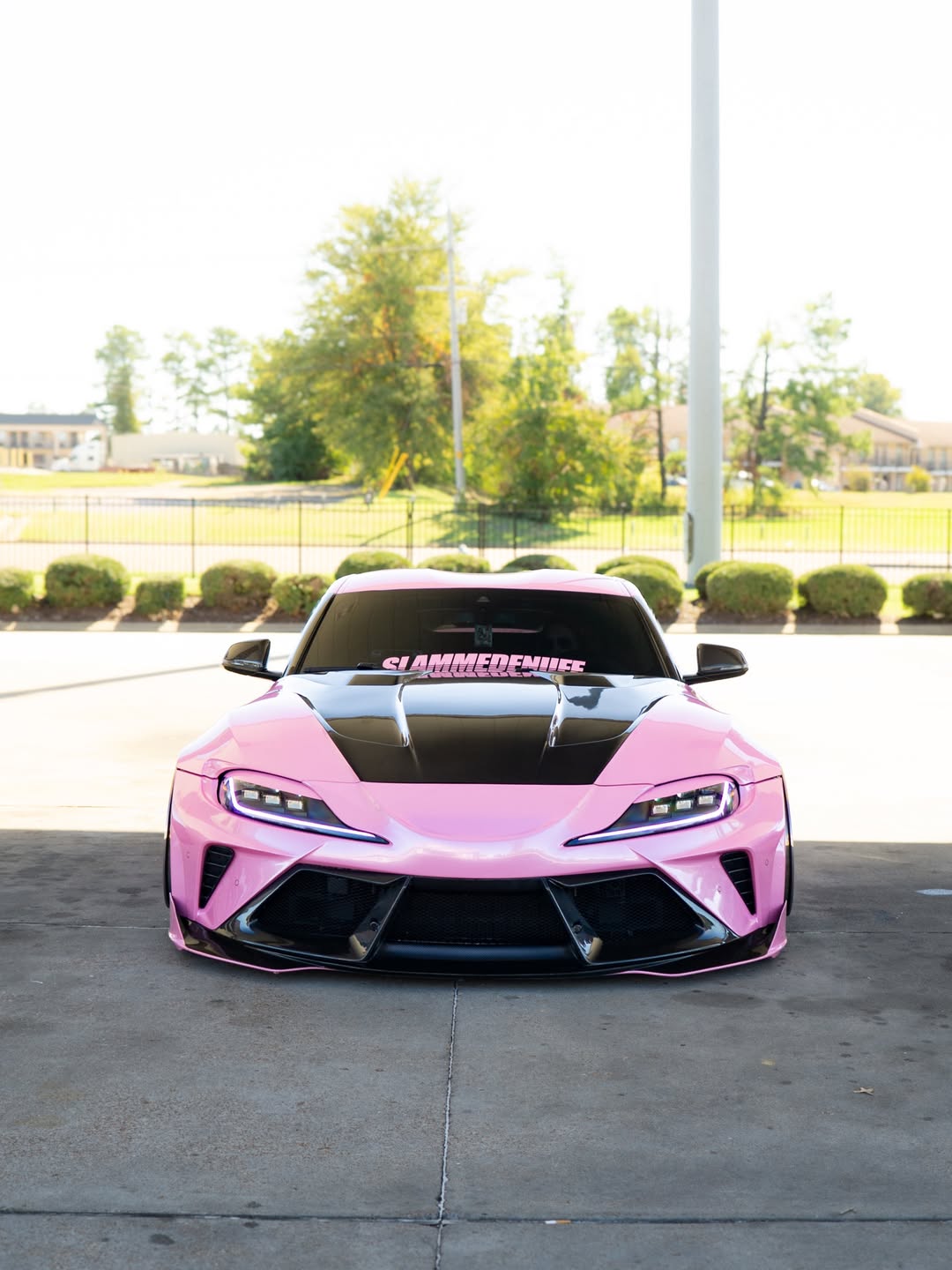 Toyota Supra MK5 A90 A91 3.0 2.0 2020 2021 2022 2023 2024 with Aftermarket Parts - Alerion Widebody Front Bumper & Lip Carbon Fiber / FRP from Robot Craftsman