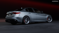 Alfa Romeo Giulia Sport Veloce Ti Sprint RWD AWD Lusso Base 2017 2018 2019 2020 2021 2022 2023 2024 with Aftermarket Parts - "HIDROGAI" Rear Diffuser Carbon Fiber / FRP from Robot Craftsman