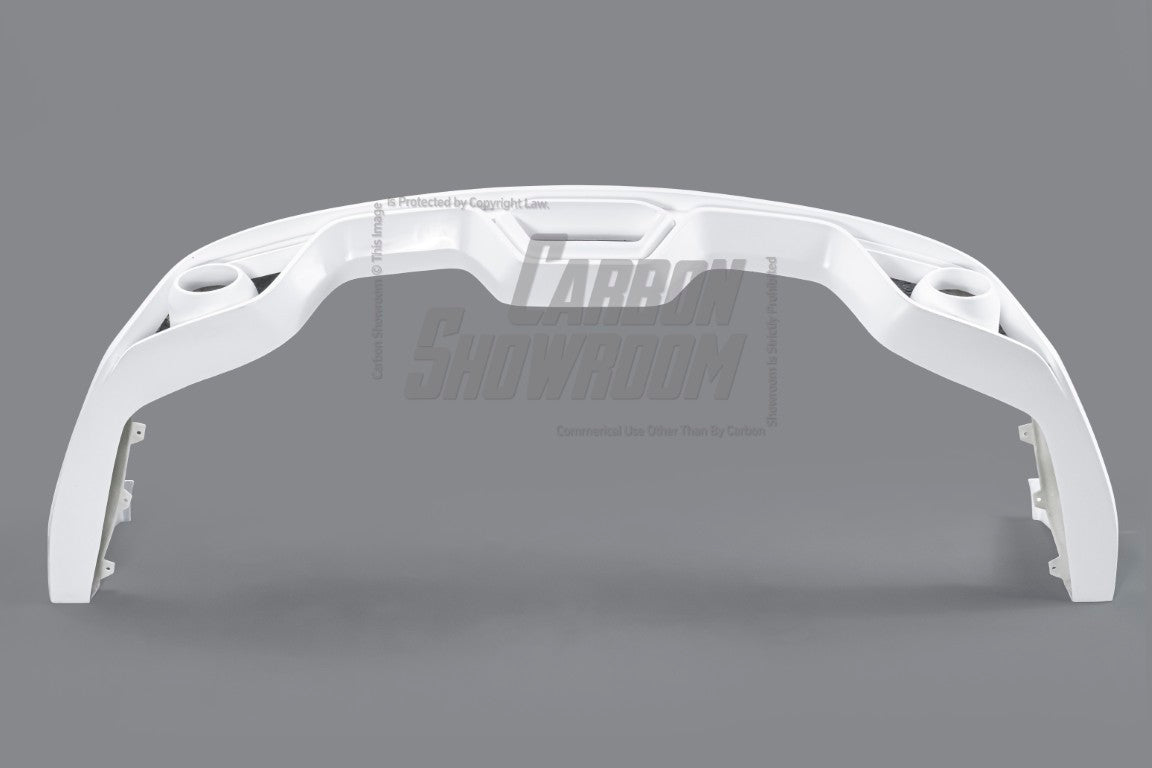 Ford Mustang Ecoboost V6 GT March1 Bullitt S550.1 S550.2 2015-2023 (note: dual exhaust tips) with Aftermarket Parts - CAVALIER Rear Diffuser Carbon Fiber/FRP from Robot Craftsman