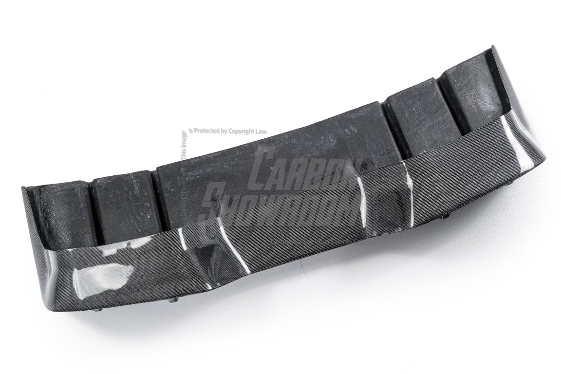 Ford Mustang Ecoboost V6 GT March1 Bullitt S550.1 S550.2 2015-2023 (note: dual exhaust tips) with Aftermarket Parts - CAVALIER Rear Diffuser Carbon Fiber/FRP from Robot Craftsman