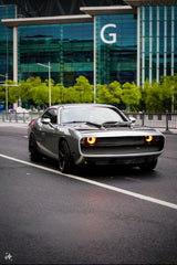 Challenger Demon Redeye Hellcat T/A Scat Pack 392 SRT R/T SXT SE 2008 2009 2010 2011 2012 2013 2014 2015 2016 2017 2018 2019 2020 2021 2022 2023 with Aftermarket Parts - "CHOPPER" Front Bumper Carbon Fiber / FRP from Robot Craftsman