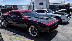 Dodge Challenger Demon Redeye Hellcat T/A Scat Pack 392 SRT R/T SXT SE 2008 2009 2010 2011 2012 2013 2014 2015 2016 2017 2018 2019 2020 2021 2022 2023 with Aftermarket Parts - "CHOPPER" Front Bumper Carbon Fiber / FRP from Robot Craftsman
