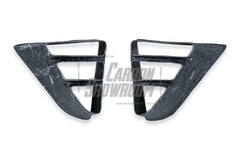 Tesla Model 3 Performance Long Range Standard Base 2017 2018 2019 2020 2021 2022 2023 with Aftermarket Parts - Crypton Front Bumper & Lip Carbon Fiber / FRP from Robot Craftsman