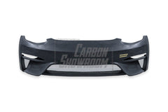 Tesla Model 3 Performance Long Range Standard Base 2017 2018 2019 2020 2021 2022 2023 with Aftermarket Parts - Crypton Front Bumper & Lip Carbon Fiber / FRP from Robot Craftsman