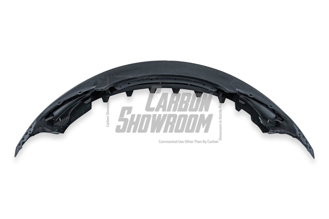 Tesla Model 3 Performance Long Range Standard Base 2017 2018 2019 2020 2021 2022 2023 with Aftermarket Parts - Crypton Front Bumper & Lip Carbon Fiber / FRP from Robot Craftsman