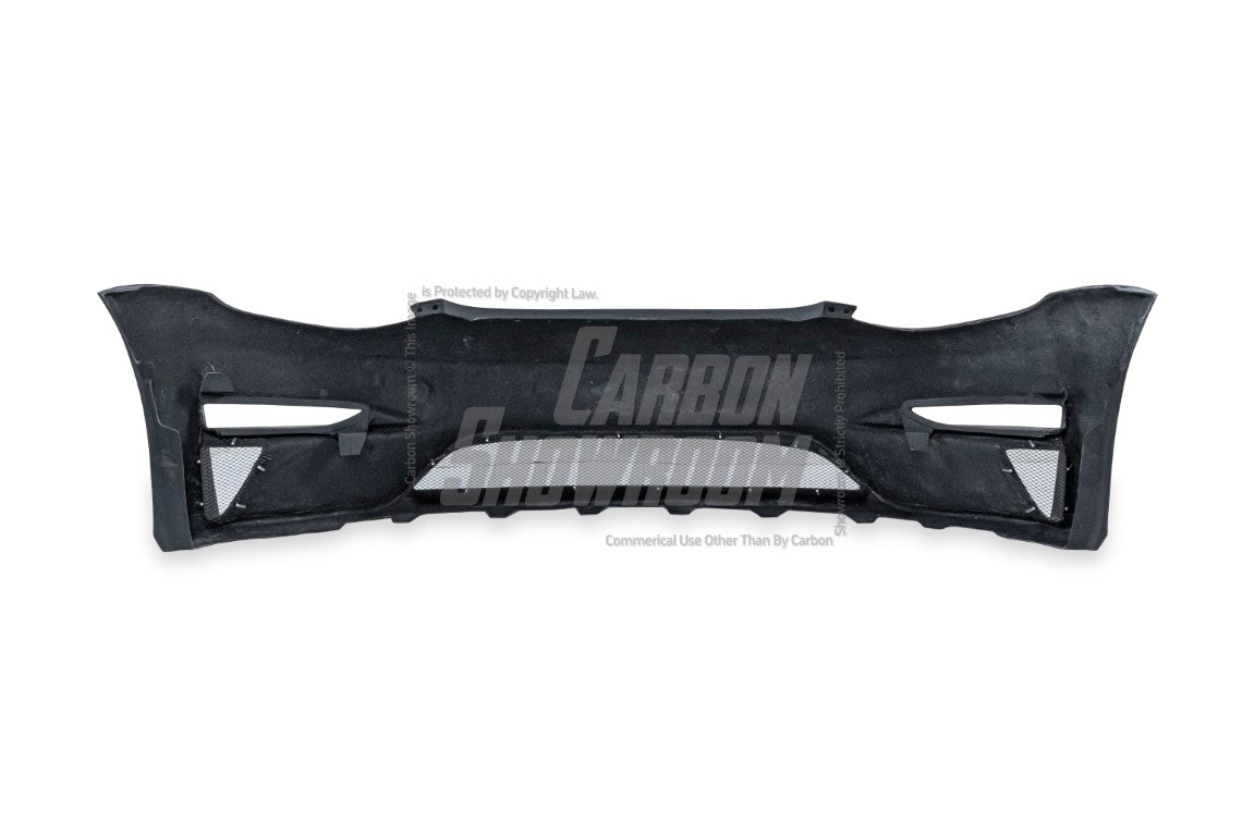 Tesla Model 3 Performance Long Range Standard Base 2017 2018 2019 2020 2021 2022 2023 with Aftermarket Parts - Crypton Front Bumper & Lip Carbon Fiber / FRP from Robot Craftsman