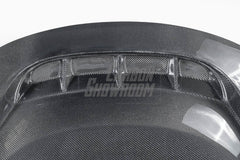 Tesla Model 3 Performance Long Range Standard Base 2017 2018 2019 2020 2021 2022 2023 with Aftermarket Parts - "Crypton" Hood Bonnet Carbon Fiber / FRP from Robot Craftsman
