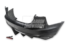Tesla Model 3 Performance Long Range Standard Base 2017 2018 2019 2020 2021 2022 2023 with Aftermarket Parts - Crypton Rear Bumper & Diffuser Carbon Fiber / FRP from Robot Craftsman