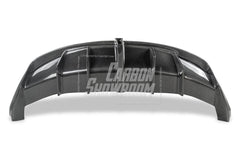 Tesla Model 3 Performance Long Range Standard Base 2017 2018 2019 2020 2021 2022 2023 with Aftermarket Parts - Crypton Rear Bumper & Diffuser Carbon Fiber / FRP from Robot Craftsman