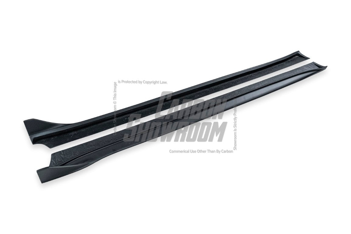 Tesla Model 3 Performance Long Range Standard Base 2017-2023 with Aftermarket Parts - Crypton Side Skirts Carbon Fiber / FRP from Robot Craftsman