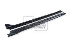 Tesla Model 3 Performance Long Range Standard Base 2017-2023 with Aftermarket Parts - Crypton Side Skirts Carbon Fiber / FRP from Robot Craftsman
