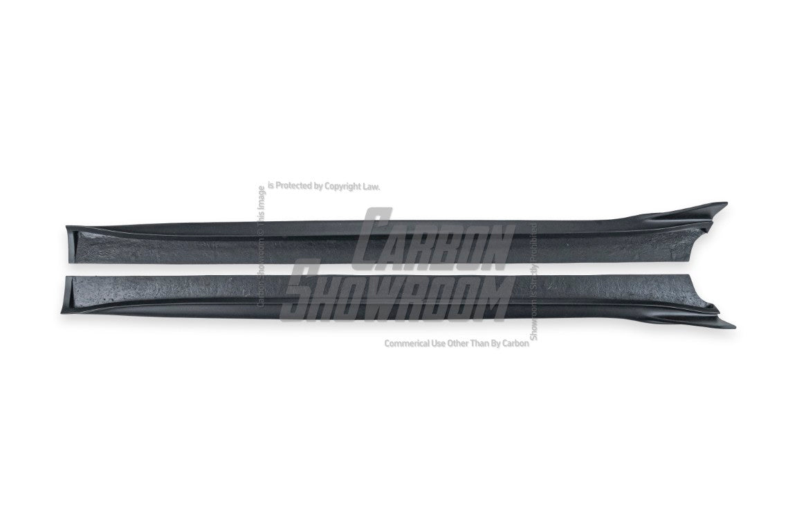 Tesla Model 3 Performance Long Range Standard Base 2017-2023 with Aftermarket Parts - Crypton Side Skirts Carbon Fiber / FRP from Robot Craftsman