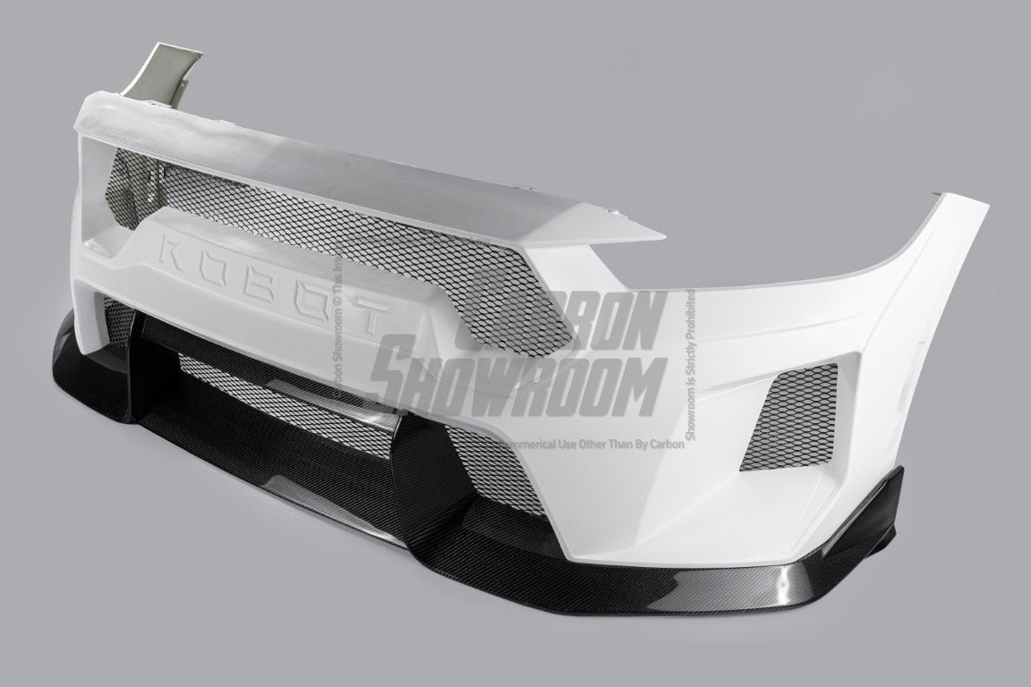 Ford Mustang S650 2.3 Ecoboost 5.0 GT Dark Horse 2024-ON with Aftermarket Parts - DARKSTAR Front Bumper & Lip Carbon Fiber / FRP from Robot Craftsman