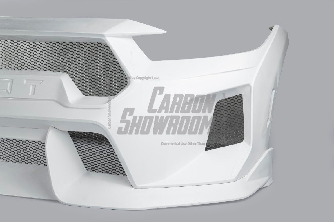 Ford Mustang S650 2.3 Ecoboost 5.0 GT Dark Horse 2024-ON with Aftermarket Parts - DARKSTAR Front Bumper & Lip Carbon Fiber / FRP from Robot Craftsman