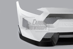 Ford Mustang S650 2.3 Ecoboost 5.0 GT Dark Horse 2024-ON with Aftermarket Parts - DARKSTAR Front Bumper & Lip Carbon Fiber / FRP from Robot Craftsman