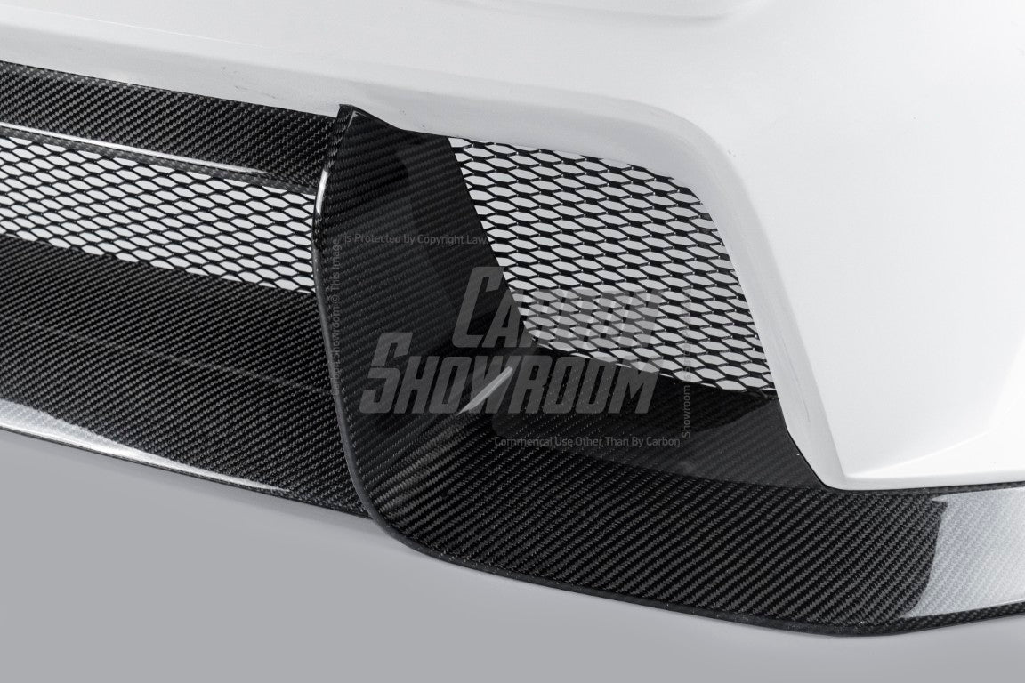 Ford Mustang S650 2.3 Ecoboost 5.0 GT Dark Horse 2024-ON with Aftermarket Parts - DARKSTAR Front Bumper & Lip Carbon Fiber / FRP from Robot Craftsman
