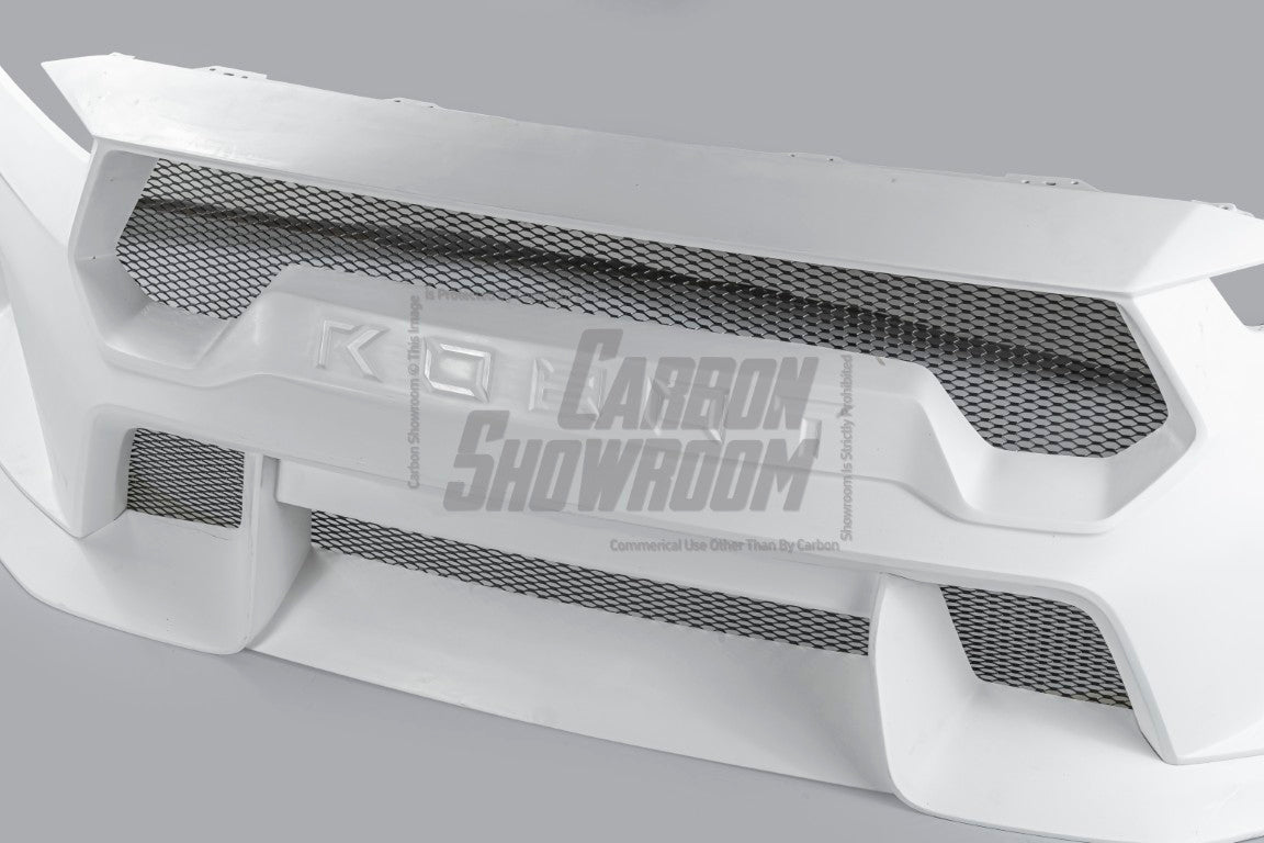 Ford Mustang S650 2.3 Ecoboost 5.0 GT Dark Horse 2024-ON with Aftermarket Parts - DARKSTAR Front Bumper & Lip Carbon Fiber / FRP from Robot Craftsman