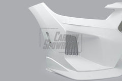Ford Mustang S650 2.3 Ecoboost 5.0 GT Dark Horse 2024-ON with Aftermarket Parts - DARKSTAR Front Bumper & Lip Carbon Fiber / FRP from Robot Craftsman