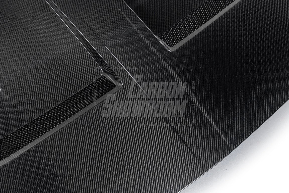 Ford Mustang S650 2.3 Ecoboost 5.0 GT Dark Horse 2024-ON with Aftermarket Parts - DARKSTAR Hood Carbon Fiber / FRP from Robot Craftsman