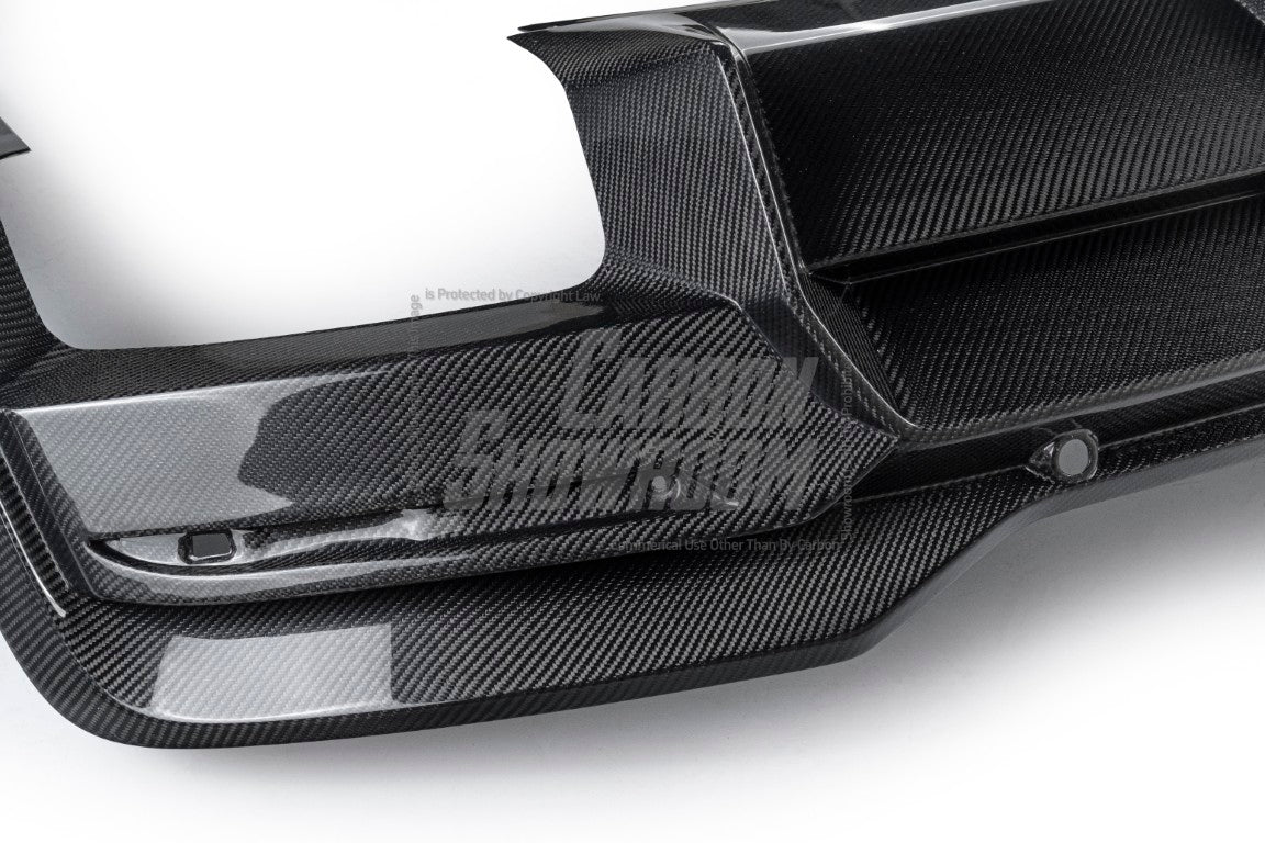 Ford Mustang S650 2024-ON with Aftermarket Parts - DARKSTAR Rear Diffuser Carbon Fiber from Robot Craftsman