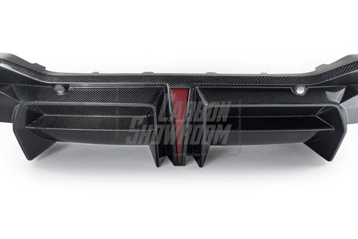 Ford Mustang S650 2024-ON with Aftermarket Parts - DARKSTAR Rear Diffuser Carbon Fiber from Robot Craftsman