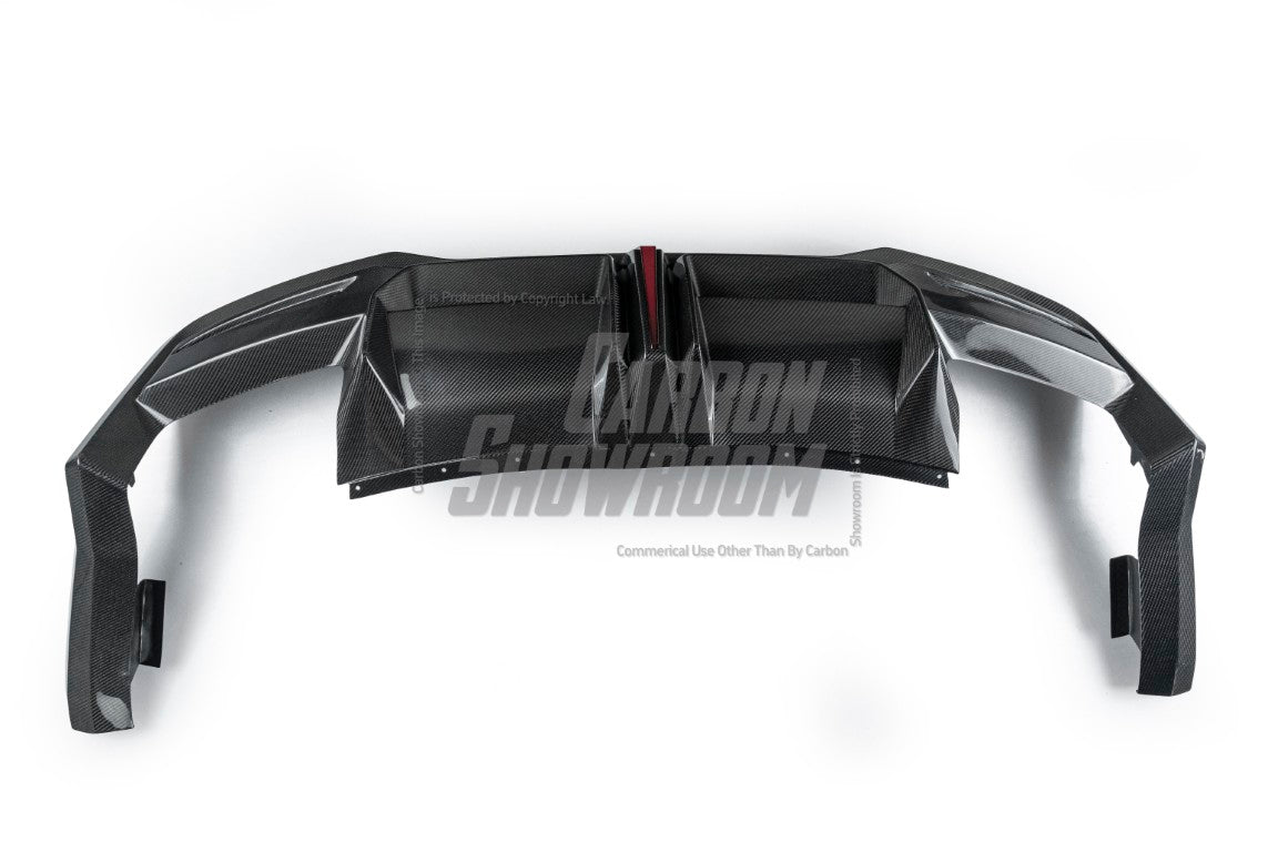 Ford Mustang S650 2024-ON with Aftermarket Parts - DARKSTAR Rear Diffuser Carbon Fiber from Robot Craftsman