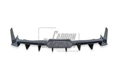 Ford Mustang Ecoboost V6 GT March1 Bullitt S550.1 S550.2 2015 2016 2017 2018 2019 2020 2021 2022 2023 with Aftermarket Parts - DAWN & DUSK Rear Bumper & Diffuser & Exhaust Tip Trim Carbon Fiber / FRP from Robot Craftsman