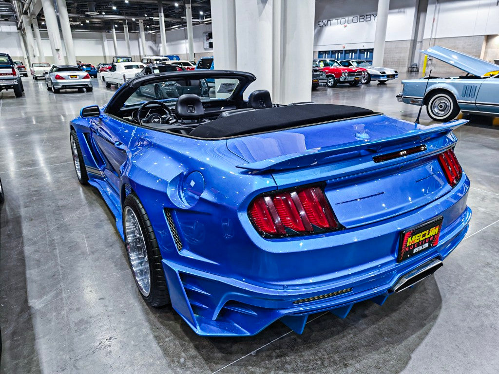Upgrade Your Ford Mustang Ecoboost V6 GT March1 Bullitt S550.1 S550.2 2015 2016 2017 2018 2019 2020 2021 2022 2023 with Aftermarket Parts - DAWN & DUSK Rear Bumper & Diffuser & Exhaust Tip Trim Carbon Fiber / FRP from Robot Craftsman