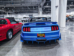 Upgrade Your Ford Mustang Ecoboost V6 GT March1 Bullitt S550.1 S550.2 2015 2016 2017 2018 2019 2020 2021 2022 2023 with Aftermarket Parts - DAWN & DUSK Rear Bumper & Diffuser & Exhaust Tip Trim Carbon Fiber / FRP from Robot Craftsman