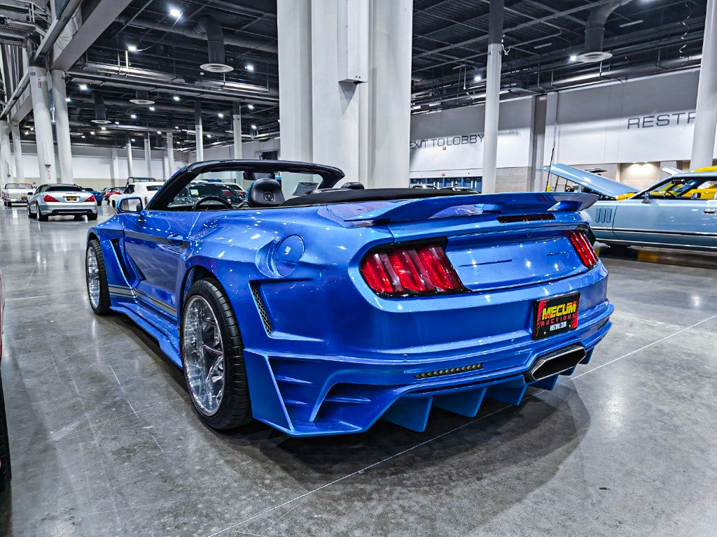 Upgrade Your Ford Mustang Ecoboost V6 GT March1 Bullitt S550.1 S550.2 2015 2016 2017 2018 2019 2020 2021 2022 2023 with Aftermarket Parts - DAWN & DUSK Rear Bumper & Diffuser & Exhaust Tip Trim Carbon Fiber / FRP from Robot Craftsman