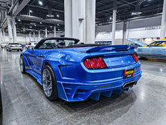 Upgrade Your Ford Mustang Ecoboost V6 GT March1 Bullitt S550.1 S550.2 2015 2016 2017 2018 2019 2020 2021 2022 2023 with Aftermarket Parts - DAWN & DUSK Rear Bumper & Diffuser & Exhaust Tip Trim Carbon Fiber / FRP from Robot Craftsman