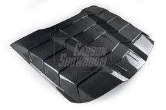 Ford Mustang Ecoboost V6 GT March1 Bullitt S550.1 S550.2 2015 2016 2017 2018 2019 2020 2021 2022 2023 with Aftermarket Parts - "DAWN & DUSK" Rear Window Louvers Carbon Fiber / FRP from Robot Craftsman