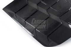 Ford Mustang Ecoboost V6 GT March1 Bullitt S550.1 S550.2 2015 2016 2017 2018 2019 2020 2021 2022 2023 with Aftermarket Parts - "DAWN & DUSK" Rear Window Louvers Carbon Fiber / FRP from Robot Craftsman