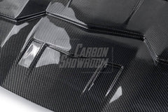 Ford Mustang Ecoboost V6 GT March1 Bullitt S550.1 S550.2 2015 2016 2017 2018 2019 2020 2021 2022 2023 with Aftermarket Parts - "DAWN & DUSK" Rear Window Louvers Carbon Fiber / FRP from Robot Craftsman