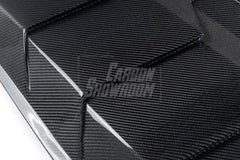 Ford Mustang Ecoboost V6 GT March1 Bullitt S550.1 S550.2 2015 2016 2017 2018 2019 2020 2021 2022 2023 with Aftermarket Parts - "DAWN & DUSK" Rear Window Louvers Carbon Fiber / FRP from Robot Craftsman
