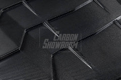 Ford Mustang Ecoboost V6 GT March1 Bullitt S550.1 S550.2 2015 2016 2017 2018 2019 2020 2021 2022 2023 with Aftermarket Parts - "DAWN & DUSK" Rear Window Louvers Carbon Fiber / FRP from Robot Craftsman