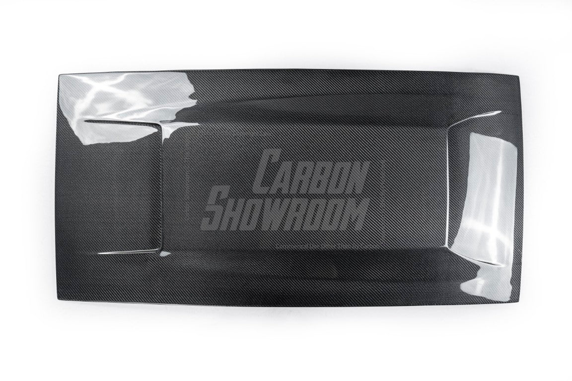 Ford Mustang Ecoboost V6 GT March1 Bullitt S550.1 S550.2 2015 2016 2017 2018 2019 2020 2021 2022 2023 with Aftermarket Parts - "DAWN & DUSK" Roof Scoop Carbon Fiber / FRP from Robot Craftsman