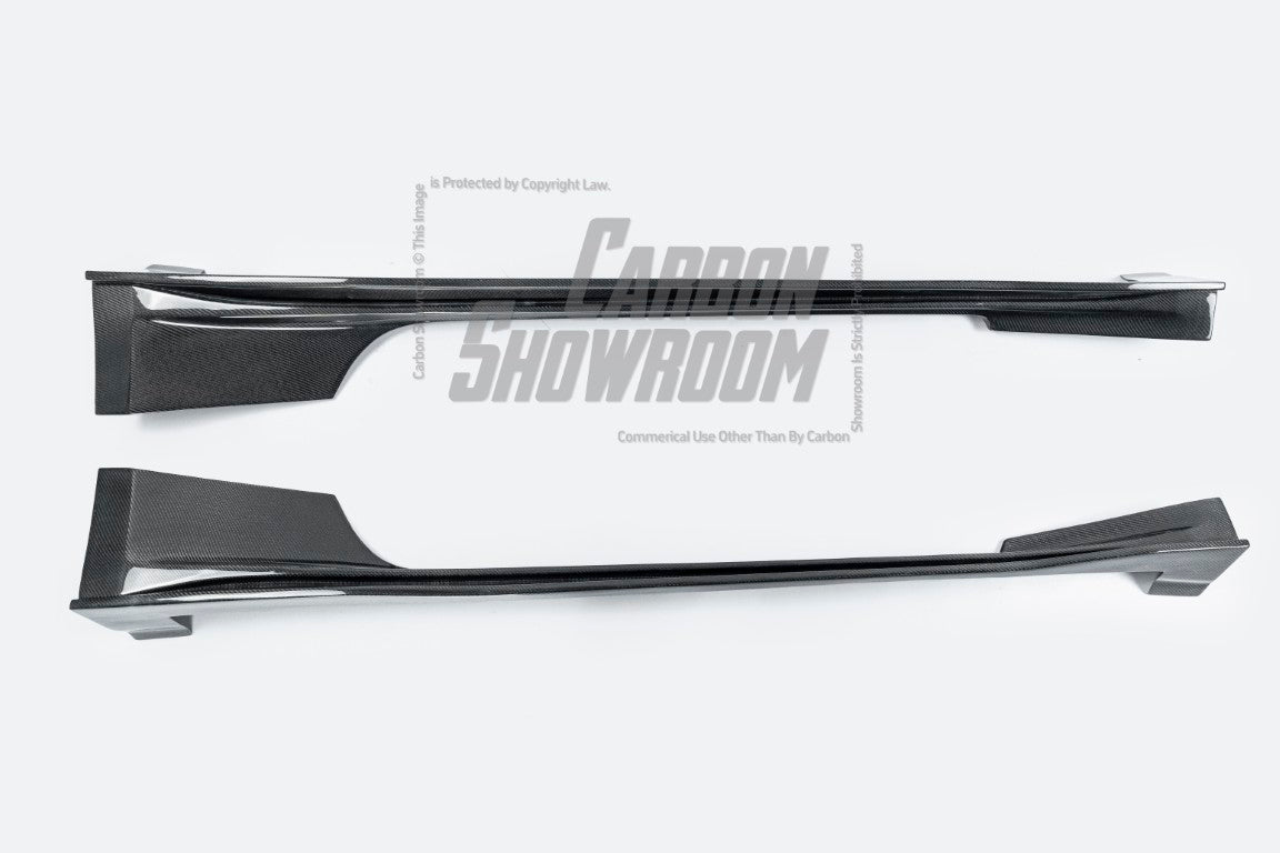 Upgrade Your Ford Mustang Ecoboost V6 GT S550.1 2015 2016 2017 & Mustang Ecoboost V6 GT March1 Bullitt S550.2 2018 2019 2020 2021 2022 2023 with Aftermarket Parts - " DAWN & DUSK " Widebody Fender Flares Wheel Arches & Side Skirts Carbon Fiber / FRP from Robot Craftsman