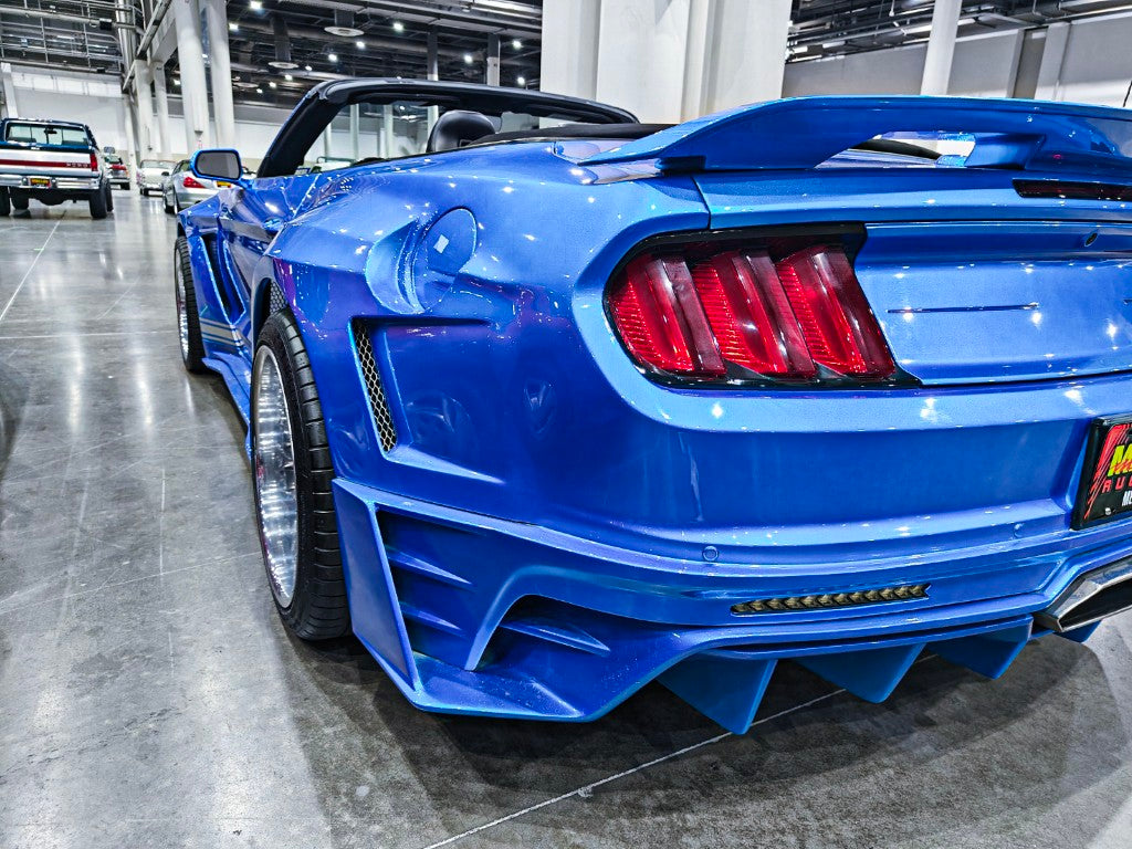 Upgrade Your Ford Mustang Ecoboost V6 GT S550.1 2015 2016 2017 & Mustang Ecoboost V6 GT March1 Bullitt S550.2 2018 2019 2020 2021 2022 2023 with Aftermarket Parts - " DAWN & DUSK " Widebody Fender Flares Wheel Arches & Side Skirts Carbon Fiber / FRP from Robot Craftsman