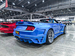 Upgrade Your Ford Mustang Ecoboost V6 GT S550.1 2015 2016 2017 & Mustang Ecoboost V6 GT March1 Bullitt S550.2 2018 2019 2020 2021 2022 2023 with Aftermarket Parts - " DAWN & DUSK " Widebody Fender Flares Wheel Arches & Side Skirts Carbon Fiber / FRP from Robot Craftsman