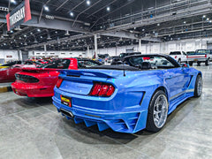 Upgrade Your Ford Mustang Ecoboost V6 GT S550.1 2015 2016 2017 & Mustang Ecoboost V6 GT March1 Bullitt S550.2 2018 2019 2020 2021 2022 2023 with Aftermarket Parts - " DAWN & DUSK " Widebody Fender Flares Wheel Arches & Side Skirts Carbon Fiber / FRP from Robot Craftsman