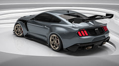 Ford Mustang Ecoboost V6 GT March1 Bullitt S550.1 S550.2 2015 2016 2017 2018 2019 2020 2021 2022 2023 (designed to be installed with ROBOT CRAFTSMAN GTD rear bumper) with Aftermarket Parts - GTD Style Axle Back Exhaust (without valve control) &  Axle Back Exhaust (with valve control) Ferrochromium Alloy from Robot Craftsman