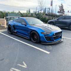 Ford Mustang Ecoboost V6 GT March1 Bullitt S550.1 S550.2 2015 2016 2017 2018 2019 2020 2021 2022 2023 (limits trunk functionality) with Aftermarket Parts - GTD Style Rear Spoiler Wing Carbon Fiber / FRP from Robot Craftsman
