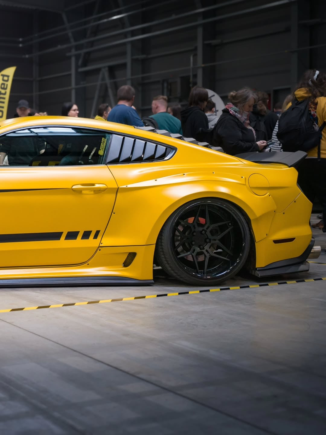 Ford Mustang Ecoboost V6 GT S550.1 2015 2016 2017 & Mustang Ecoboost V6 GT March1 Bullitt S550.2 2018 2019 2020 2021 2022 2023 with Aftermarket Parts - "STORM" Widebody Fender Flares Wheel Arches & Side Skirts Carbon Fiber / FRP from Robot Craftsman