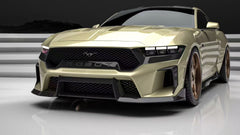 Ford Mustang S650 2.3 Ecoboost 5.0 GT Dark Horse 2024-ON with Aftermarket Parts - DARKSTAR Front Bumper & Lip Carbon Fiber / FRP from Robot Craftsman