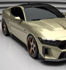 Ford Mustang S650 2.3 Ecoboost 5.0 GT Dark Horse 2024-ON with Aftermarket Parts - DARKSTAR Side Skirts Carbon Fiber / FRP from Robot Craftsman