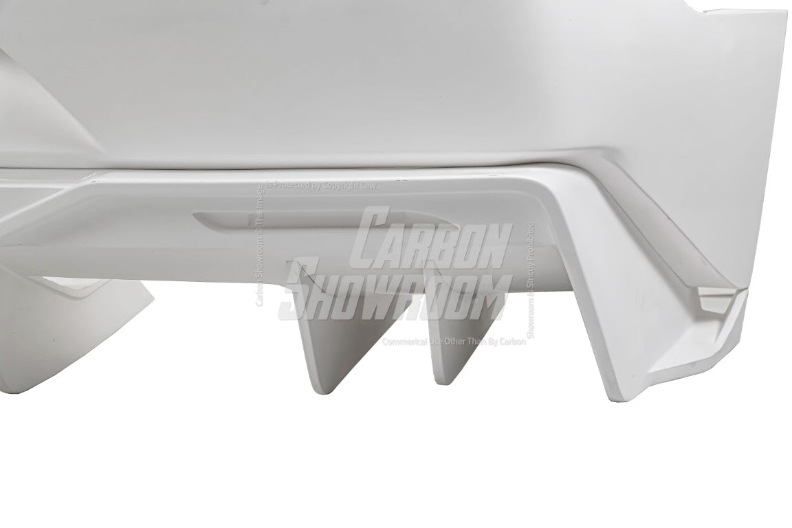 Ford Mustang Ecoboost V6 GT March1 Bullitt S550.1 S550.2 2015 2016 2017 2018 2019 2020 2021 2022 2023 with Aftermarket Parts - GTD Style Rear Bumper & Diffuser Carbon Fiber / FRP from Robot Craftsman
