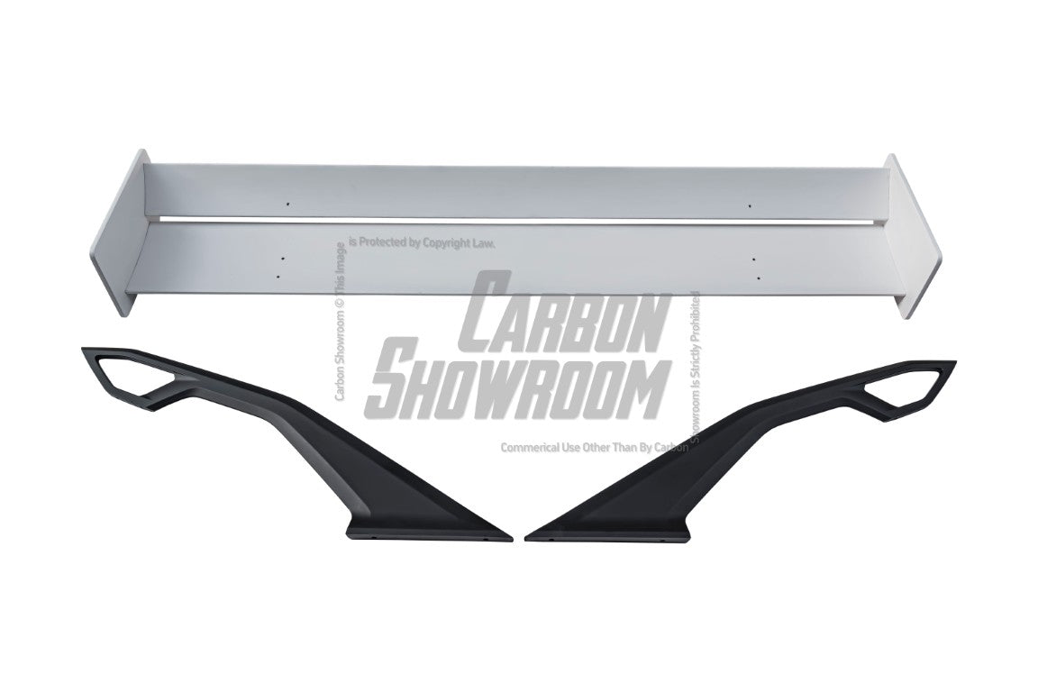 Ford Mustang Ecoboost V6 GT March1 Bullitt S550.1 S550.2 2015 2016 2017 2018 2019 2020 2021 2022 2023 (limits trunk functionality) with Aftermarket Parts - GTD Style Rear Spoiler Wing Carbon Fiber  FRP from Robot Craftsman