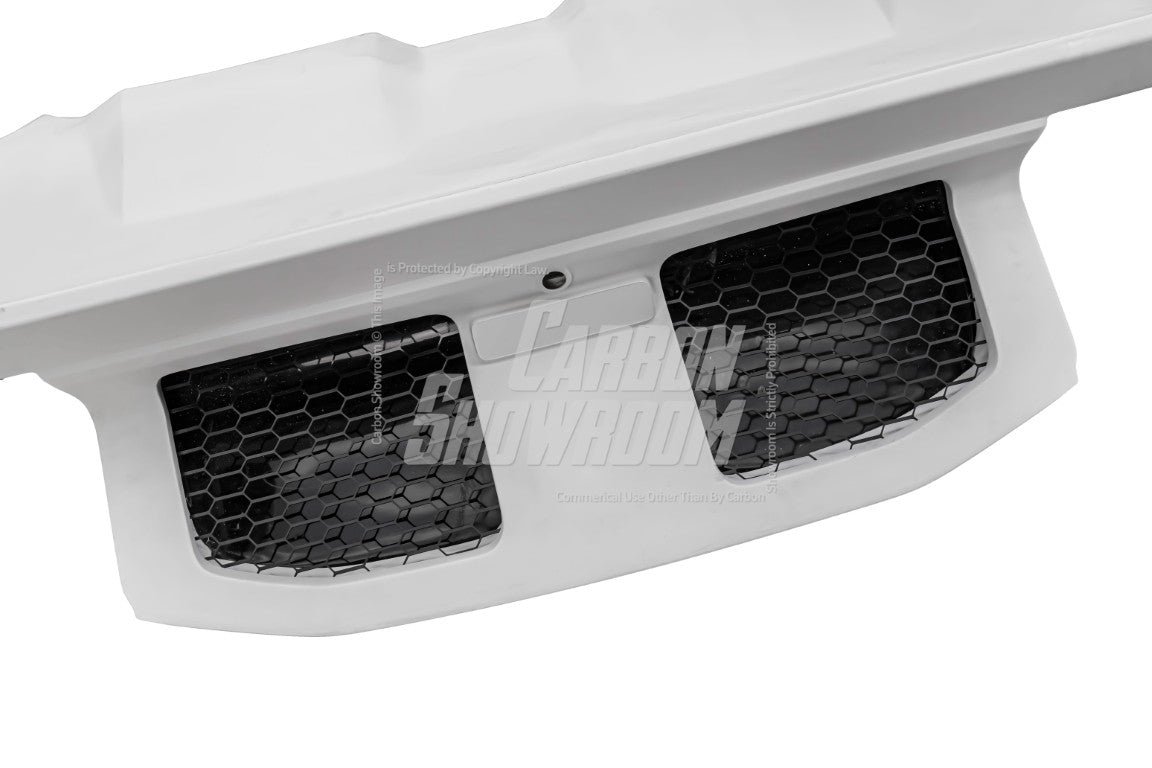 Ford Mustang Ecoboost V6 GT March1 Bullitt S550.1 S550.2 2015 2016 2017 2018 2019 2020 2021 2022 2023 (designed for ROBOT CRAFTSMAN S550 GTD Style widebody kit) with Aftermarket Parts - GTD Style Rear Trunk Lid Cover Carbon Fiber / FRP from Robot Craftsman