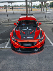 Mazda6 Sport Grand Touring Singature Carbon Edition 2014 2015 & Mazda6 Grand Touring 2016 2017 & Mazda6 Sport Grand Touring Singature Carbon Edition 2014 2015 2016 2017 2018 2019 2020 2021 2022 with Aftermarket Parts - 2014-2017 Version A / 2016-2017 Version B Front Bumper & Lip & Lower Front Splitter Lower Splitter from Robot Craftsman